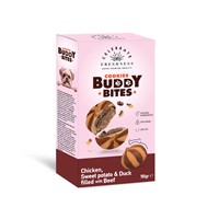 CELEBRATE COOKIES BUDDY BITES CHICKEN & SWEET POTATO AND DUCK FILLED WITH BEEF 150gr