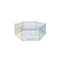 HEXAGON MULTICOLOUR METAL PLAY PEN 61X61CM ΠΑΡΚΟ ΠΟΛΥΧΡΩΜΟ ΜΕ ΠΟΡΤΑ