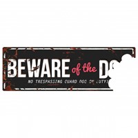 D&D ΠΙΝΑΚΙΔΑ ΣΗΜΑΝΣΗΣ ΣΚΥΛΟΥ BEWARE BITE BLACK RED 40x14cm