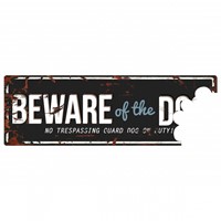 D&D ΠΙΝΑΚΙΔΑ ΣΗΜΑΝΣΗΣ ΣΚΥΛΟΥ BEWARE BITE BLACK BLUE 40x14cm