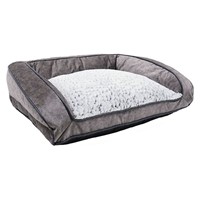 ROSEWOOD LUXURY FLEECE LINED PLUSH SOFA BED 74x53x25cm