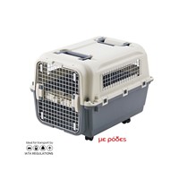 GLEE PET CARRIER ICARUS GREY L67.5 x W51 x H52.8cm ΜΕ ΡΟΔΕΣ
