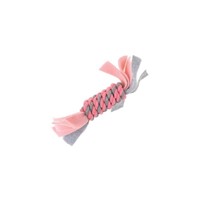 HAPPY PET LITTLE RASCALS FLEECY ROPE COIL PINK 37734