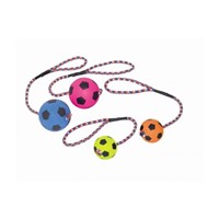 NOBBY RUBBER SOCCER BALL WITH ROPE