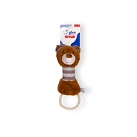 GLEE ΠΑΙΧΝΙΔΙ ΣΚΥΛΟΥ TEDDY ROPE HOOP SQUEAKY