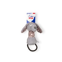 GLEE ΠΑΙΧΝΙΔΙ ΣΚΥΛΟΥ BUNNY ROPE HOOP SQUEAKY