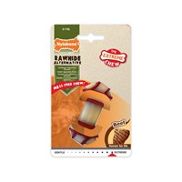 NYLABONE RAWHIDE KNOT BONE BEEF XS NRKR101