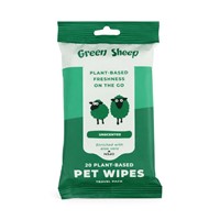 GREEN SHEEP 20TRAVEL WIPES 100% BAMBOO FIBRE-UNSCENTED