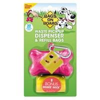 BOB PINK BONE DISPENSER+30 ΣΑΚΟΥΛΕΣ