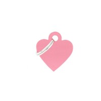 ΤΑΥΤΟΤΗΤΑ BASIC ALUMINIUM SMALL HEART PINK ..