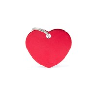 ΤΑΥΤΟΤΗΤΑ BASIC ALUMINIUM BIG HEART RED ..