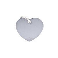 ΤΑΥΤΟΤΗΤΑ BASIC ALUMINIUM BIG HEART GREY ..