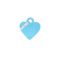 ΤΑΥΤΟΤΗΤΑ BASIC ALUMINIUM SMALL HEART LIGHT BLUE