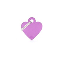 ΤΑΥΤΟΤΗΤΑ BASIC ALUMINIUM SMALL HEART PURPLE