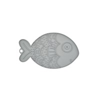FIBOO LICKING MAT FISHKA ΓΚΡΙ 21cm