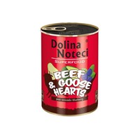 DOLINA ΚΟΝΣΕΡΒΑ ΣΚΥΛΟΥ ADULT SUPER FOOD ΒΟΔΙΝΟ&ΚΑΡΔΙΕΣ ΧΗΝΑΣ 400GR