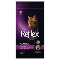 REFLEX PLUS CAT ADULT GOURMET MULTICOLOUR 1,5kg