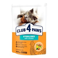 CLUB 4 PAWS CAT STERILISED ΚΟΤΟΠΟΥΛΟ 300GR