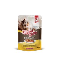 MIGLIOR STERILIZED CAT ΚΟΜΜ  ΚΟΤΟΠΟΥΛΟ  ΓΑΛΟΠΟΥΛΑ & ΛΑΧΑΝΙΚΑ ΣΕ ΣΑΛΤΣΑ 85gr