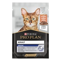PRO PLAN INDOOR Cat με Σολομό σε σάλτσα 26X85GR