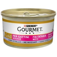 GOURMET GOLD MOUS KITTEN 24 Χ 85gr ΜΟΣΧΑΡΙ (20+4ΔΩΡΟ)