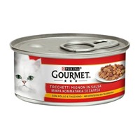 GOURMET ΚΟΜΜΑΤΑΚΙΑ ΣΕ ΣΑΛΤΣΑ 24Χ195gr ΚΟΤΟΠΟΥΛΟ ΓΑΛΟΠΟΥΛΑ