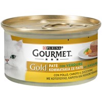 GOURMET GOLD ΠΑΤΕ 24Χ85gr ΚΟΤΟΠΟΥΛΟ & ΚΑΡΟΤΟ (20+4ΔΩΡΟ)