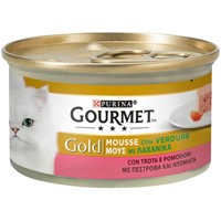 GOURMET GOLD MOUS 24Χ85gr ΠΕΣΤΡΟΦΑ & ΝΤΟΜΑΤΑ (20+4ΔΩΡΟ)