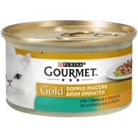 GOURMET GOLD DUO 24 Χ 85gr ΚΟΥΝΕΛΙ & ΣΥΚΩΤΙ (20+4ΔΩΡΟ)