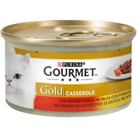 GOURMET GOLD ΚΟΜΜΑΤΑΚΙΑ ΣΑΛΤΣΑ 24Χ85gr ΒΟΔΙΝΟ&ΚΟΤΟΠ. (20+4ΔΩΡΟ)