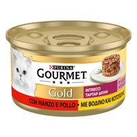 GOURMET GOLD DUO INTRECCI 85gr ΒΟΔΙΝΟ & ΚΟΤΟΠΟΥΛΟ