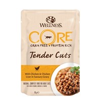 WELLNESS CORE CAT TENDER CUTS ΚΟΤΟΠΟΥΛΟ & ΣΥΚΩΤΙ ΚΟΤ. 85GR