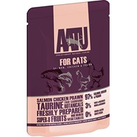 AATU CAT SALMON,CHICKEN & PRAWN 10X85GR