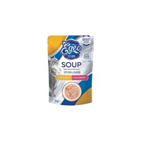 EGEO CAT SOUP STERILIZED CHIKEN & CRANBERRY 85gr