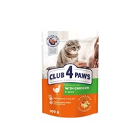 CLUB 4 PAWS Υγρή adult με παπια σε σάλτσα 100gr