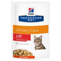 HILL'S PD FELINE C/D URINARY STRESS CHICKEN 12x85GR(ΦΑΚΕΛΑΚΙ)