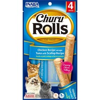 CHURU CAT ROLLS CHICKEN & TUNA & SCALLOPS 40GR