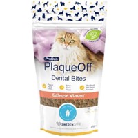 PLAQUE OFF SALMON  CAT DENTAL BITES60GR