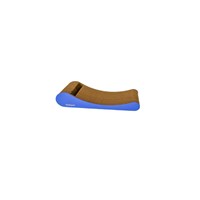 ΙΚΑΡΟΣ ROTIPET ΧΑΡΤΙΝΟ ΟΝΥΧΟΔΡΟΜΙΟ CURVY CAT SCRATCHER SM BABY BLUE 44X21X8cm