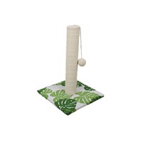 CROCI CAT SCRATCHER GREEN LEAFS 30*30*42cm