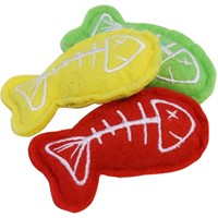 HAPPYPET CATCH OF THE DAY CATNIP TOY 3pc ..