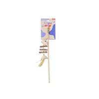 GLEE ΠΑΙΧΝΙΔΙ ΓΑΤΑΣ FISH BONE WAND ΜΕ CATNIP 21cm