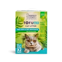 PERFECT CARE MIX TOFU CAT LITTER 70%TOFU 30%BENTONITE 14L(2X7L)