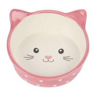 HAPPY PET ΚΕΡΑΜΙΚΟ ΜΠΩΛ POLKA CAT PINK SM 13CM/300ML 13177 ..